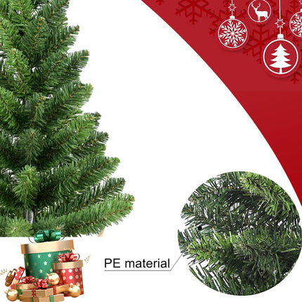 2Pcs Small Christmas Trees, Christmas Decorations Mini Christmas Trees with Cloth Bag Base, Artificial Small Christmas Tree with 68 PVC Branch Tips for Christmas Decor Christmas Party Home Table 2FT