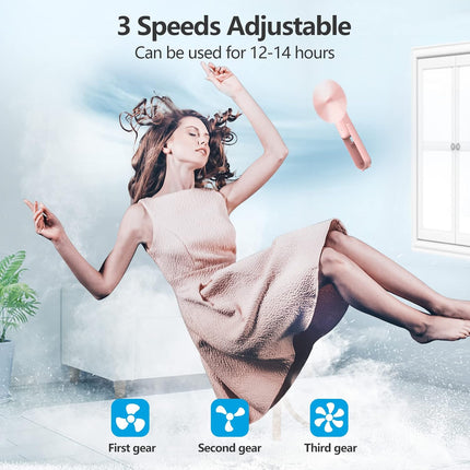 Handheld Mini Fan, Portable Foldable Fan With Usb Rechargeable, Small Pocket Fan, Battery Operated 1214 Hours For Women Men Commu