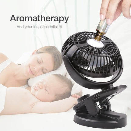 Battery Operated Clip On Fan Max 40 Hours Of Battery Life
