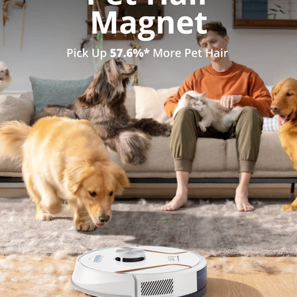 Eufy Robovac X8 Hybrid, Robot Vacuum And Mop Cleaner With Ipath Laser Navigation, Twinturbine Technology Generates 2000Pax2 Suction, Ai. Map 2.0 Technology, Wifi, Perfect For Pet Ownerreed