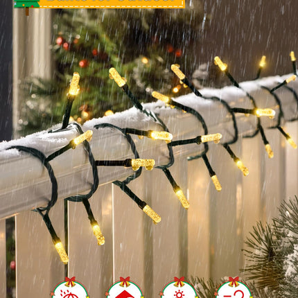 d Christmas Tree Lights, 158 FT 480 LED String Lights Green Wire with 8 Modes, Timer and Memory, Plug in Outdoor Waterproof Twinkle Lights for Indoor Yard Xmas Holiday, Warm White
