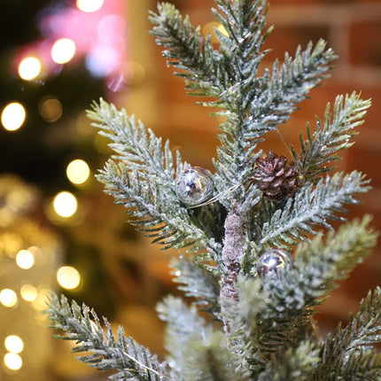 Emad Lighted Mini Tree 12 Inch with 15 Warm Whited LED Lights USB Powered for Winter Decor Hone Party and Wedding Holiday