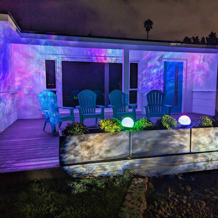 BlissLights Oblivia - IP65 Outdoor Nebula Cloud Projector, LED Landscape Lighting, Garden Path Light for Year-Round Exterior Decor, Christmas, or Events (RGB)