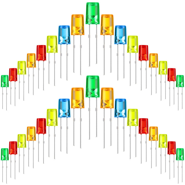 180 Pcs LED 5mm Christmas String Lights Replacement Bulbs Energy Efficient LED Halloween Wire Light Set Connectable Home Decor Light Bulb for Festival Patio Garden Wedding Holiday (Multicolor)