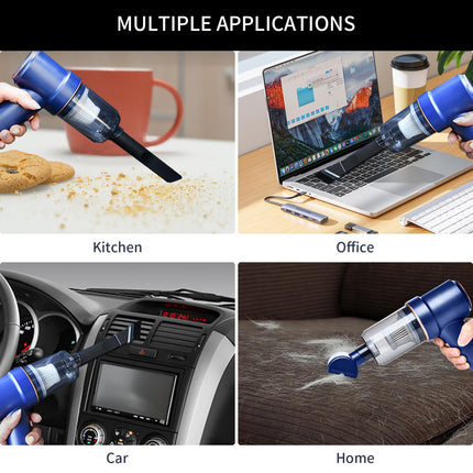 Cordless Handheld Vacuum Cleaner, 120W 9000Pa 2In1 Rechargeable Car Vacuum With Led Light Portable Vacuum Cleaner For Carhomeofficepet Hair