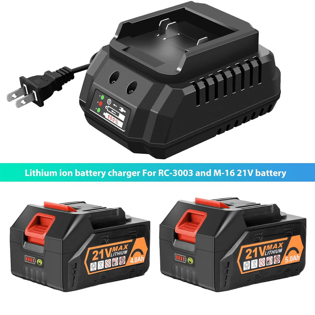 EKACO Leaf Blower - 320CFM 180MPH 21V Leaf Blower Cordless with 1.8A Charger