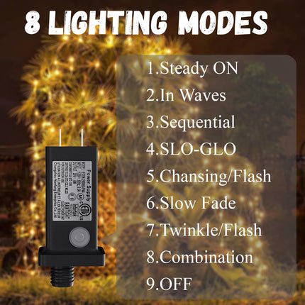 Net Lights Outdoor, 270 LED Christmas Net Lights for Bushes, Connectable mesh Lights with 8 Lighting Modes, 10×10 FT Waterproof Fairy Lights for Garden, Backyard, Holiday