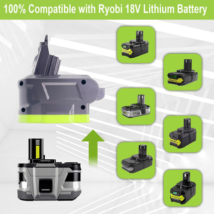 Uniqus For Dyson V6 Battery Adapter, For Ryobi 18 Volt One+ Battery Convert For Dyson V6 Series Sv03 Sv04 Sv09 Dc62 Dc59 Vacuum