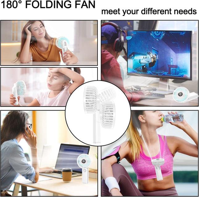 Portable Handheld Fan Battery Operated For Travel, Electric Hand Held Mini Ventilador Fans, Small Cooling Face Fan For For Makeup