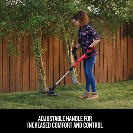 CRAFTSMAN V20 WEEDWACKER Cordless String Trimmer, 13”, Adjustable Pole Length, 2-Speed Control, Spool Included (CMCST900D1)