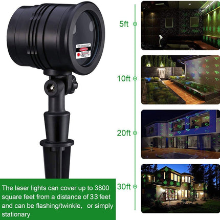 Christmas Lights Projector Outdoor, Waterproof Christmas Laser Lights with Remote Control for Outdoor Outside Christmas Decorations Farmhouse Christmas Decor