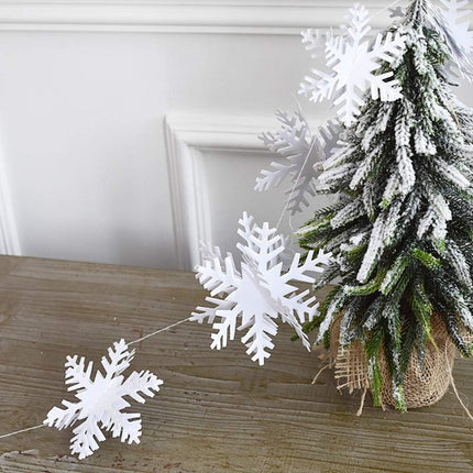 24Pcs Snowflake Christmas Hanging Party Decor Supplies,12 PCS 3D Silver Snowflakes & 12PCS 3D White Paper Snowflakes Hanging Garland for Christmas Winter Holiday Year Wonderland Party Decoration