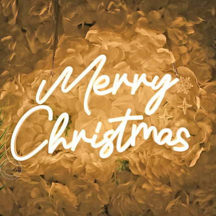 Britrio Merry Christmas Neon Sign LED Neon Light Wall Decoration for Bedroom Holiday Christmas Party Business Store Window Home Decor Hanging Ornament Xmas Indoor 5V USB 15.75” Warm White
