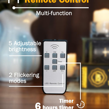 LED Tea Lights Rechargeable Candles with USB Charging Cable, 6 PCS Votive Tea Light with Remote, Flameless Flickering Warm White Tealights Candle for Halloween, Pumpkin Light, Christmas Decoration