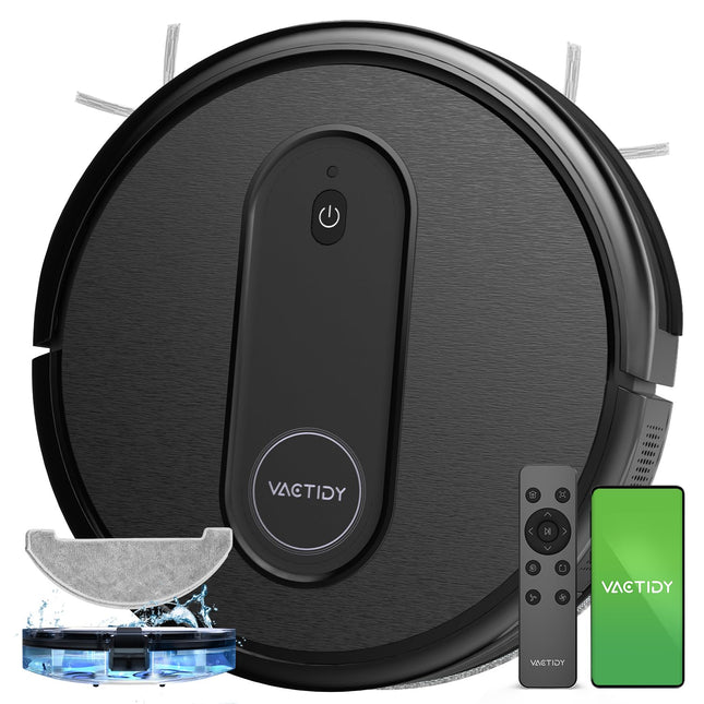 Vactidy Nimble T7 Robot Vacuum And Mop Wifiapp Control, Selfcharging, 2In1 Water Tank, Ideal For Hard Floors And Carpets