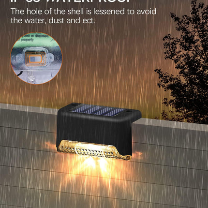 Deck Lights Solar Powered, 20 Pack Solar Deck Lights Outdoor Waterproof Led，Step Lights Solar Powered Used Outside, Solar Lights