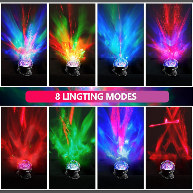 Star Projector SOAIY Galaxy Projector for Bedroom, Christmas Projector 8 Mode Lighting Shows, White Noise Aurora Projector with Timer and Speaker, Night Light Projector for Kids/Teenger/Adults/Ceiling