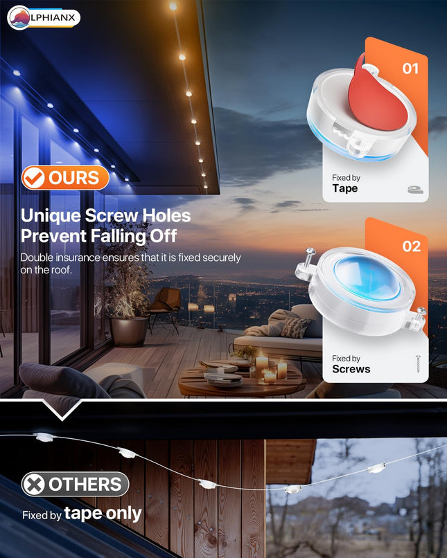Permanent Outdoor Lights, 100ft with 80 LED Lights, Smart Permanent Outdoor Lights, APP/Voice/Remote IP67 Waterproof Permanent Outdoor Lights for House Work with Alexa, Google Assistant