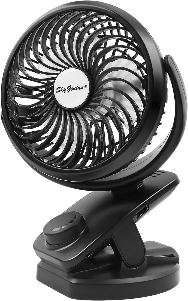 Battery Operated Clip On Fan Max 40 Hours Of Battery Life