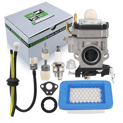 partszen 581798001 Fuel Line Filter Grommet Primer Bulb kit for Husqvarna 125B 125BX 125BVX Handheld Leaf Blower with Spark Plug with Screwdriver