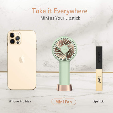 Funme Mini Handheld Fan 3350Mah Portable Small Pocket Fan Usb Rechargeable Fan 3 Speed Adjustable Settings For Outdoor Travel