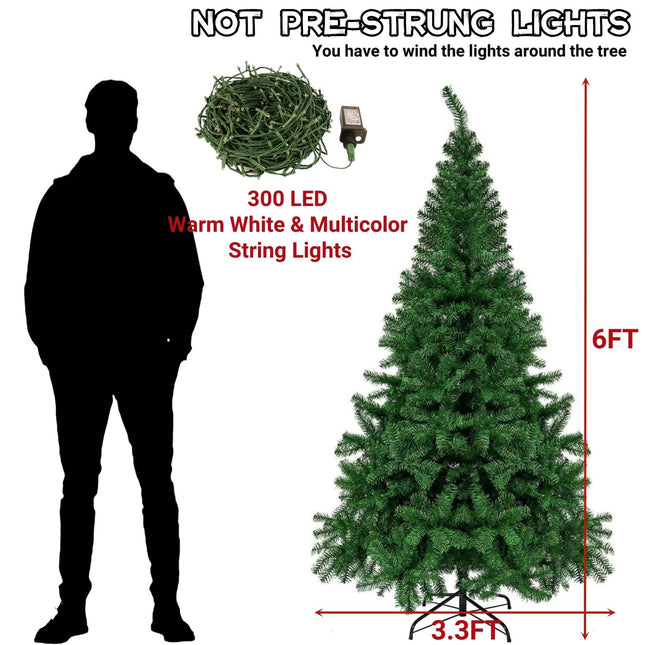 Juegoal 6 Foot Artificial Christmas Tree