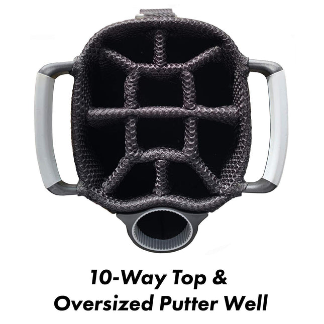 Team Golf MLB Victory Golf Cart Bag, 10-way Top with Integrated Dual Handle & External Putter Well, Cooler Pocket, Padded Strap, Umbrella Holder & Removable Rain Hood