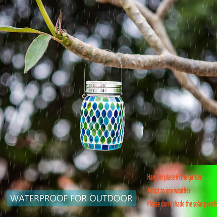 Mosaic Solar Lanterns Outdoor Hanging Lights, Garden Decor Christmas s for Women Mom Grandma Halloween Decor Lights, Outdoor Waterproof Lights, Garden,Patio,Pathway & Yard Décor