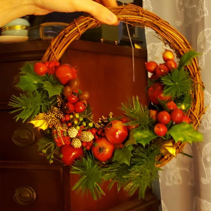16inch Large Natural Grapevine Wreath Rings Rattan Vine Branch Wreath Hoop for DIY Craft Wreath Christmas Easter Holiday Decoration Seasonal Decors (1pcs 40cm/16inch)