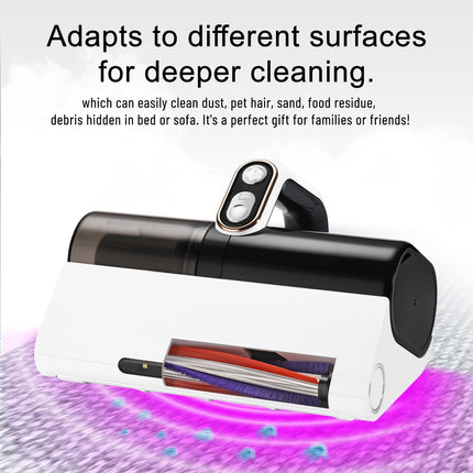 Bed Vacuum Cleaner, Handheld Uv Mattress Cleaner With Led Light & High Heating Tech, 500W Powerful Deep Mattress Vacuum, Hepa Filter For Bed, Mattress, Pillow, Couch, Pet Hair And Carpets Cleaning