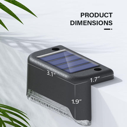 Deck Lights Solar Powered, 20 Pack Solar Deck Lights Outdoor Waterproof Led，Step Lights Solar Powered Used Outside, Solar Lights