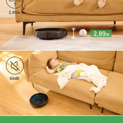 Vactidy T8 Robot Vacuum And Mop Combo, Wifiappalexasiri Control, Robotic Vacuum Cleaner With Gyro Navigation, Selfcharging, Slim, Good For Hard Floor, Pet Hair, Carpet