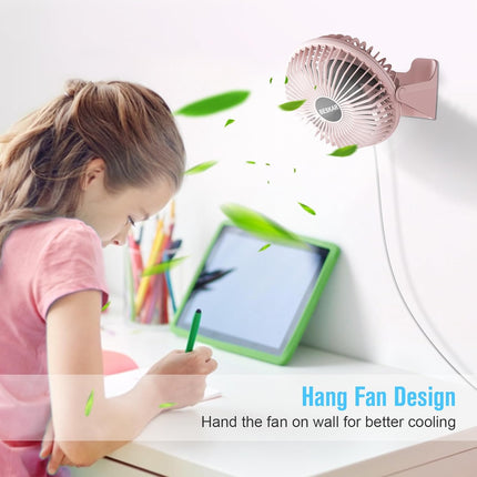 Beskar Usb Small Desk Fan Portable Fans With 3 Speeds Strong Airflow, Quiet Operation And 360°Rotate, Personal Table Fan