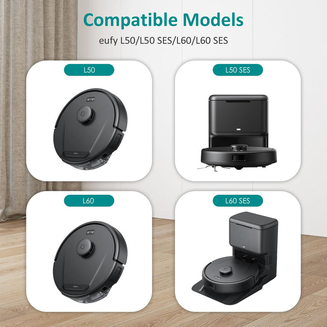 Parts Compatible With Eufy L60L50L60 Sesl50 Ses Robot Vacuums Accessories Kit Brush, Filter Combo