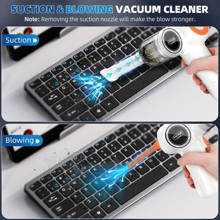 Handheld Car Vacuum Cleaner Cordless, 18000Pa Mini Vacuum Cleaner High Power With Strong Suction, Dust Buster & Air Blower, Portable Hand Held Vacuum Cleaners For Home Car, Rechargeable