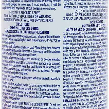 Greenco Snow Spray for Christmas Decoration - Artificial Snow Spray for Christmas Tree, 13 oz - Fake Snow Spray - Christmas Tree Flocking Spray Snow (Pack of 2)