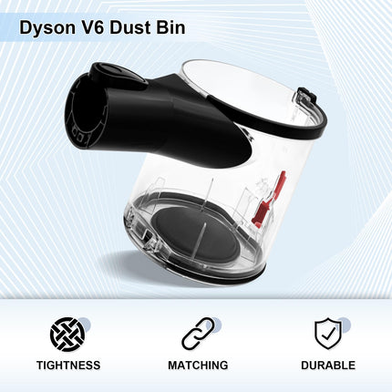 Dust Bin For Dyson V6 Dc58 Dc59 Dc62 Dc74 Vacuum Cleaner B Interface Canister Bin Part No. 96566001