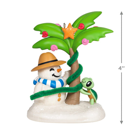 Hallmark Keepsake Christmas Ornament , Sandal The Sandman Beach Snowman Ornament