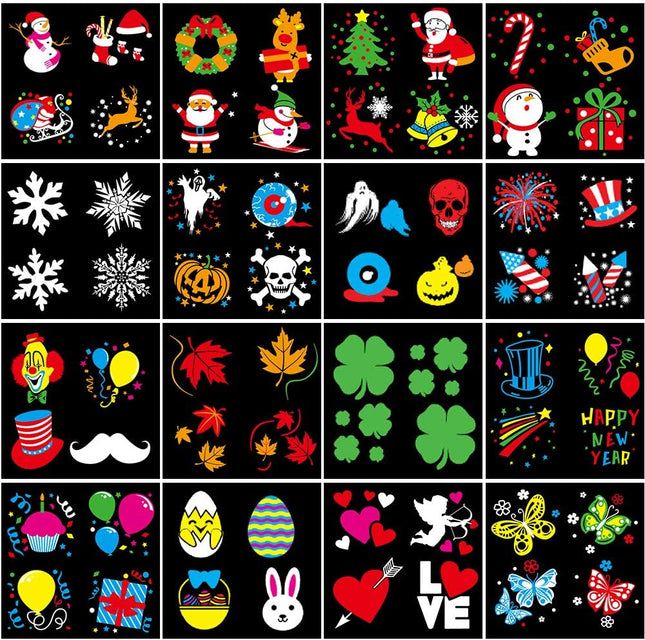 Christmas Light Projector, Holiday Projector Light with 16 Patterns Waterproof Outdoor Indoor Halloween Light with Remote Control for Celebration Christmas Birthday Party Landscape Decor