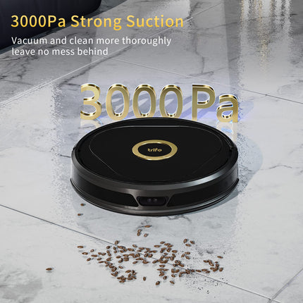 Trifo Robot Vacuum, Robotic Vacuum Cleaner, 3000Pa Strong Suction, Intelligent Ai Mapping, Virtual Walls, Perfect For Pets Hair, Selfcharging, Carpets, Hard Floors, Tile, Wifi, Alexa, App Control