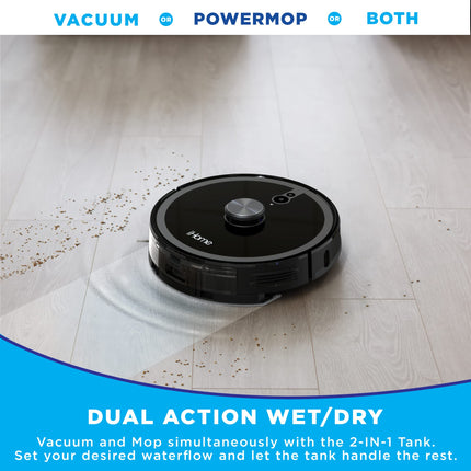 Ihome Autovac Nova Pro, Robot Vacuum And Mop Combo, Lidar Navigation, Self Emptying, Selective Room Cleaning & No Go Zones, Home Mapping, 2700Pa Strong Suction, App Control, Hard Floors And Carpet