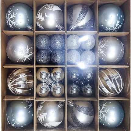 Silver Christmas Tree Ball Ornaments, Christmas Garland Ball Ornaments Shatterproof Christmas Garland Ornaments, Silver Ornaments for Christmas Tree Christmas Tree Garland Ornaments
