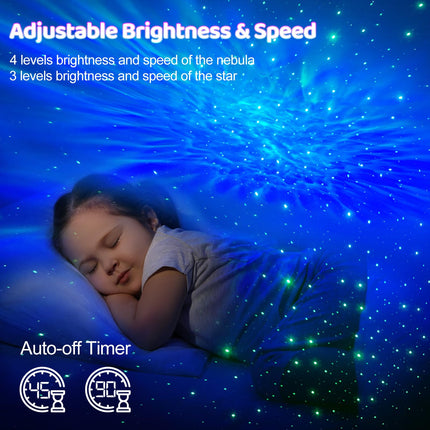 Galaxy Projector, Star Projector Galaxy Light Projector for Bedroom with Timer and Remote, Night Light Projector for Kids, Ideal Choice for Birthdays, Christmas, Valentine's Day