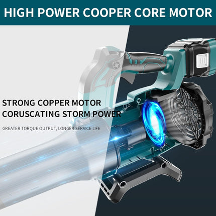 DNTI 462 cfm Brushless Electric Cordless Leaf Blower Adjustable Speed Control Cordless Leaf Blower for Lawn Care and Garden Work 20V 4.0Ah Battery & Fast Charger
