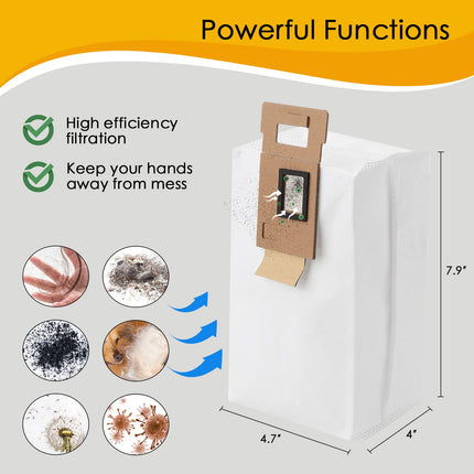 Dust Bag For Roborock S7 S7+ Vacuum Cleaner Autoempty Dock, 3L Large Capacity Cleaner Bag For Roborock S7 S7 Plus 7Pack