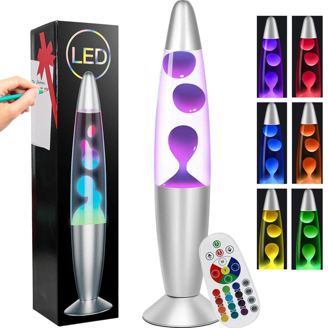 Liquid Motion Lamps with Remote 17 Color Changing Night Light 16 Inch LED Table Lamp Relaxing Liquid Lamp for Kids Adults Teens Room Decor Light Magma Lamp Classic Christmas Birthday