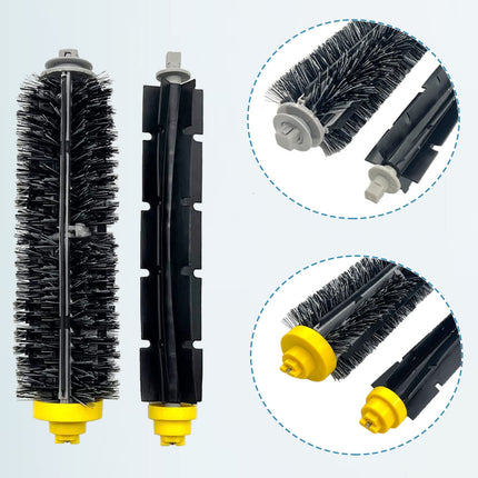 9 Pack Parts Accessories For Irobot Roomba 600 500 Series 694 675 676 692 695 677 671 655 645 690 680 660 650 620 614 595 585 564 Robot, 4 Filter 4 Side Brush 1Bristle&1Beater Brush