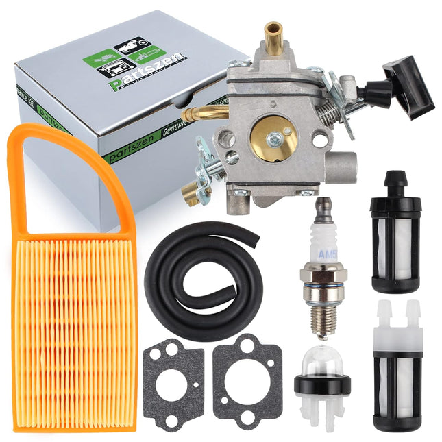partszen Carburetor for Stihl BR500 BR550 Backpack Leaf Blower Parts for Zama C1Q-S183 with Air Filter Fuel Line Carb Tune Up Kit