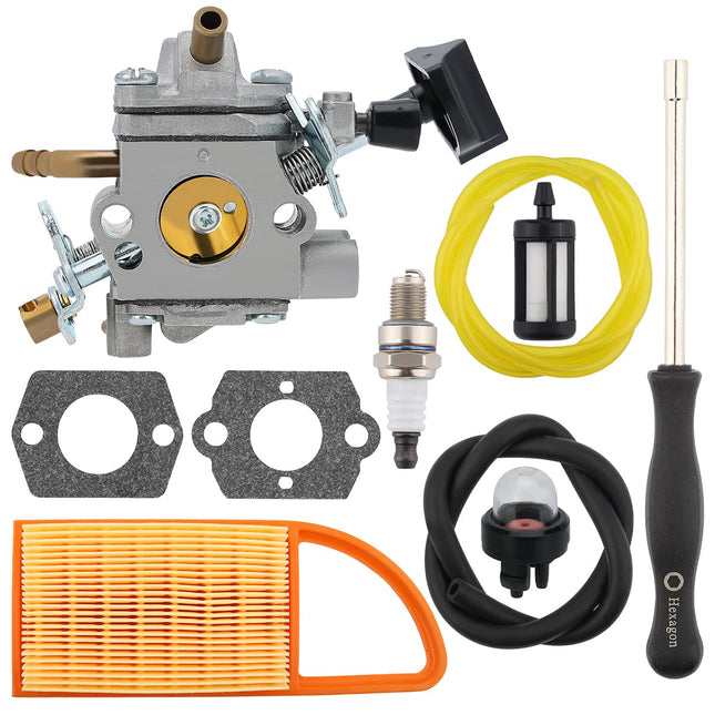 Bullworks BR 600 Carburetor for Sthil BR500 BR550 BR600 Backpack Blower Leaf Blower Parts Replaces Zama C1Q-S183 4282-120-0606 4282-120-0607 4282-120-0608