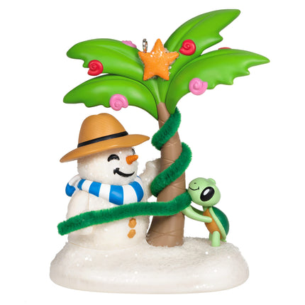Hallmark Keepsake Christmas Ornament , Sandal The Sandman Beach Snowman Ornament